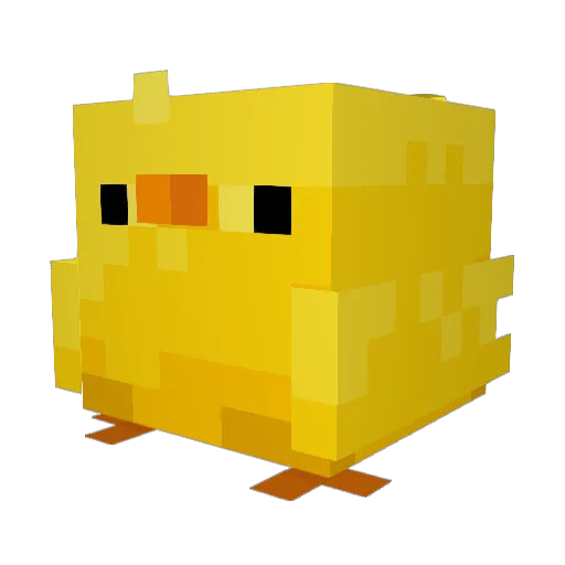 onechan Minecraft avatar head, 3D render