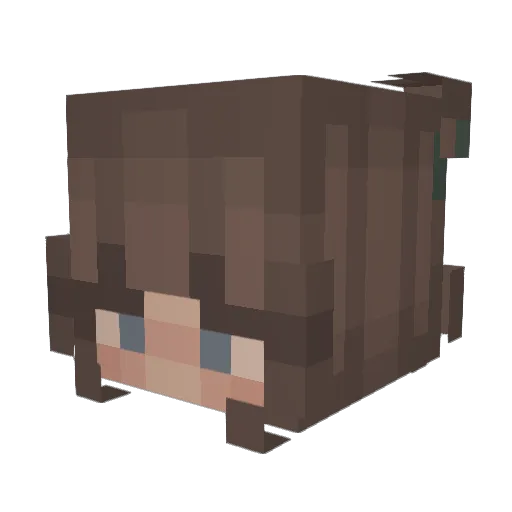 onecoffeeplease Minecraft avatar head, 3D render
