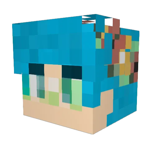 onecooldude2016 Minecraft avatar head, 3D render