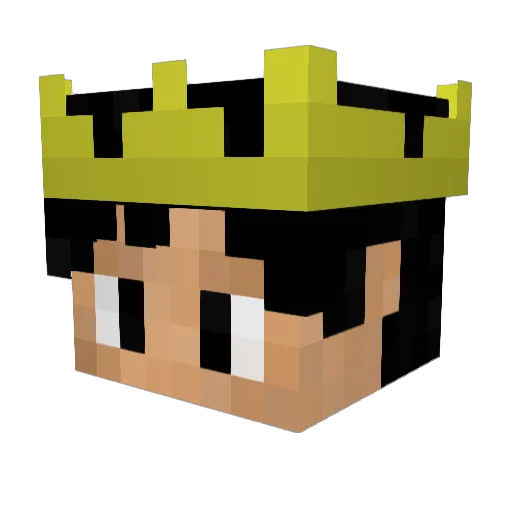 oneechandayo Minecraft avatar head, 3D render