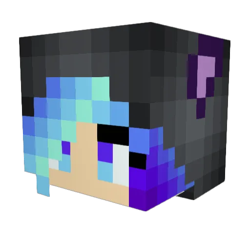 oneeda05 Minecraft avatar head, 3D render