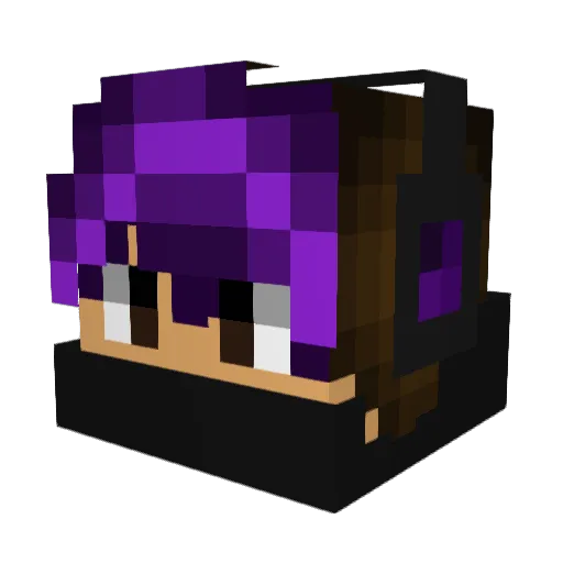 onehandtheman Minecraft avatar head, 3D render