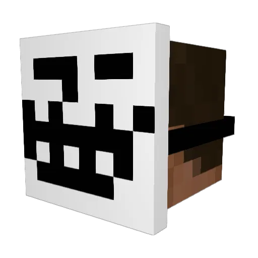 onehuys Minecraft avatar head, 3D render