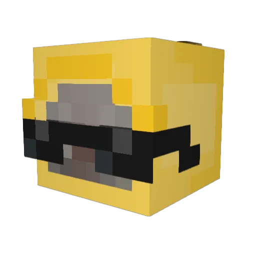 onejam Minecraft avatar head, 3D render
