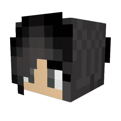onekaay Minecraft avatar head, 3D render