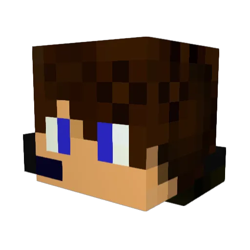 oneknight300 Minecraft avatar head, 3D render