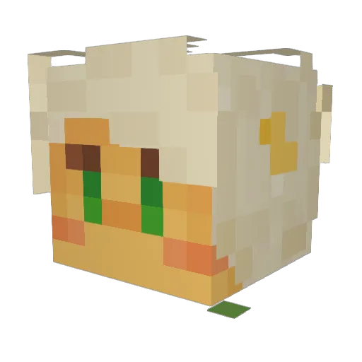 oneleggedgiraffe Minecraft avatar head, 3D render