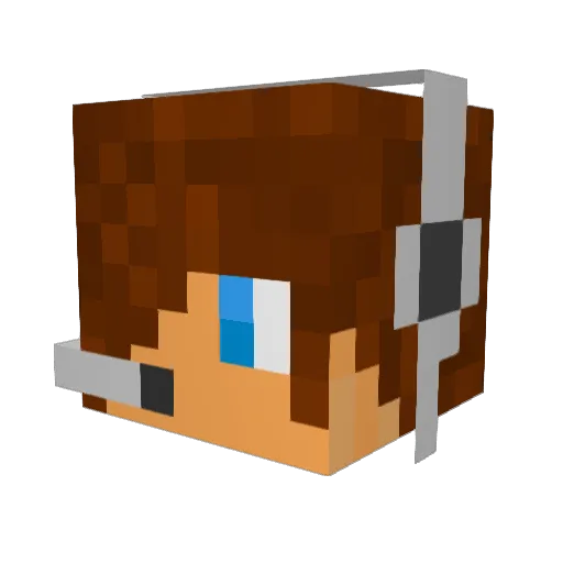 oneman61 Minecraft avatar head, 3D render