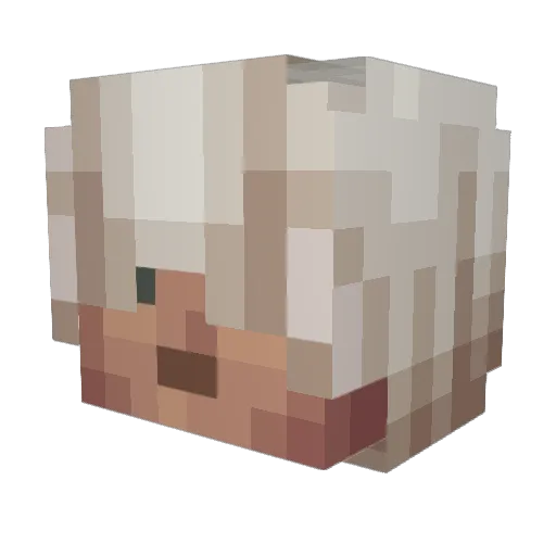onepotatoarmy Minecraft avatar head, 3D render