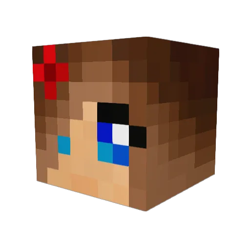 onerkies Minecraft avatar head, 3D render