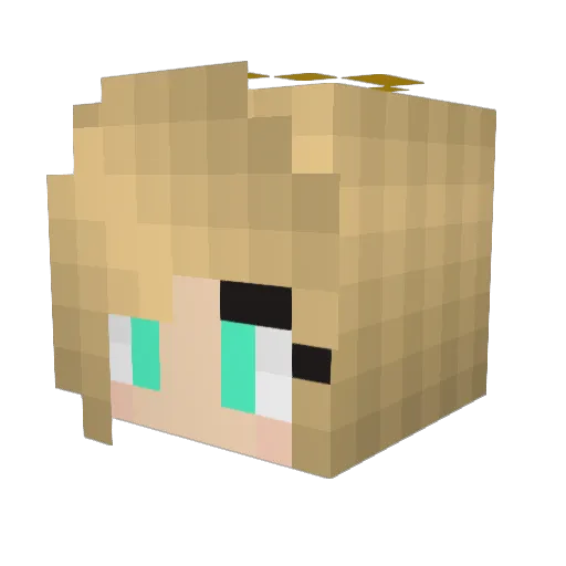 oneryboys Minecraft avatar head, 3D render