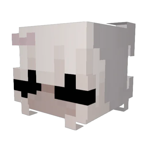 oneslam Minecraft avatar head, 3D render