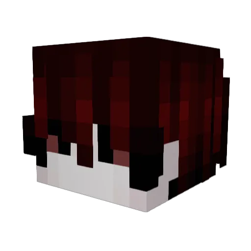 onesque Minecraft avatar head, 3D render