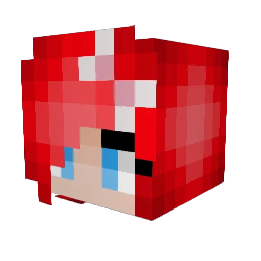 onestupidman Minecraft avatar head, 3D render