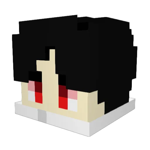 onetable Minecraft avatar head, 3D render