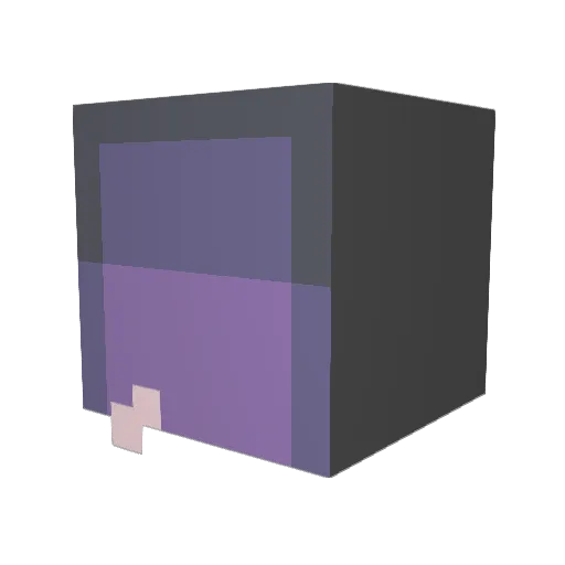 onetailes Minecraft avatar head, 3D render