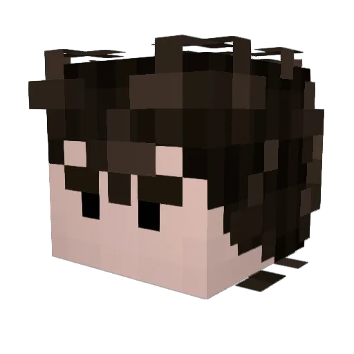 onewaldo Minecraft avatar head, 3D render