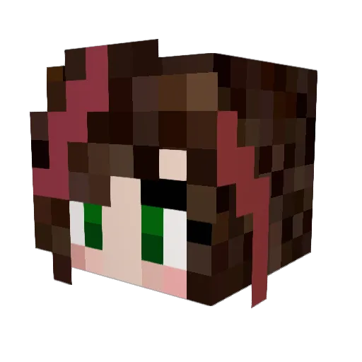 onewhisker Minecraft avatar head, 3D render