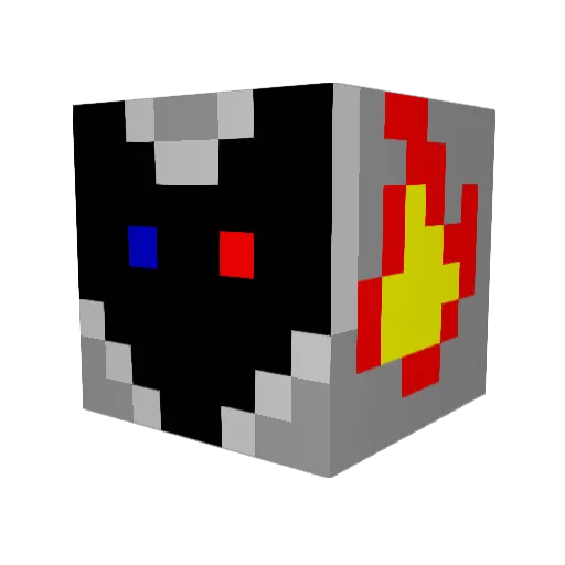 onfireaustin Minecraft avatar head, 3D render