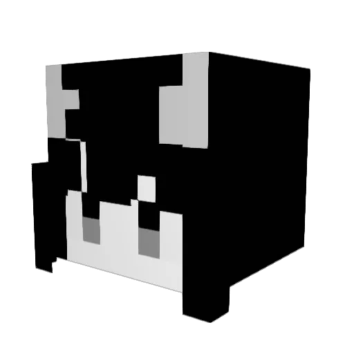 ongakuu Minecraft avatar head, 3D render