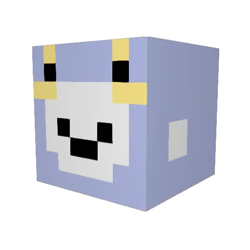 oni_711 Minecraft avatar head, 3D render