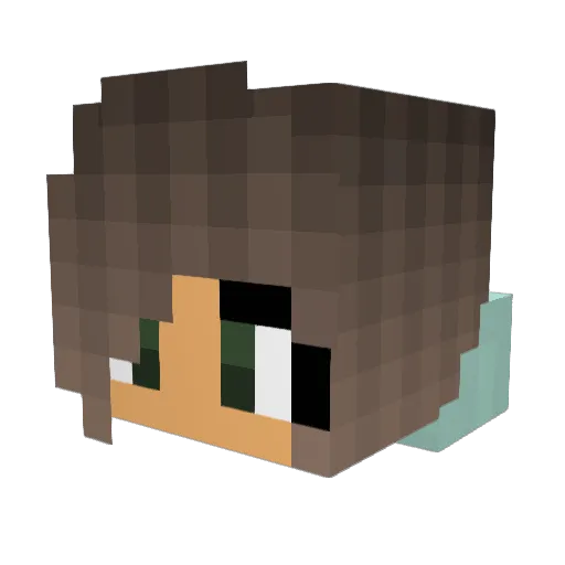 onicrates Minecraft avatar head, 3D render