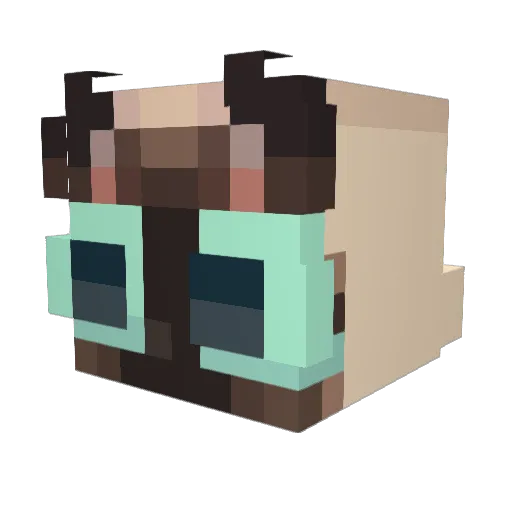 onidnettek Minecraft avatar head, 3D render