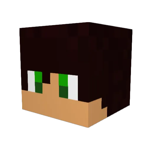 onigililove Minecraft avatar head, 3D render