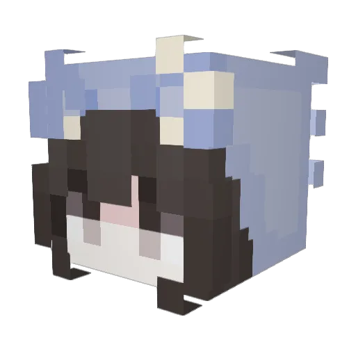 onigirinigiri Minecraft avatar head, 3D render