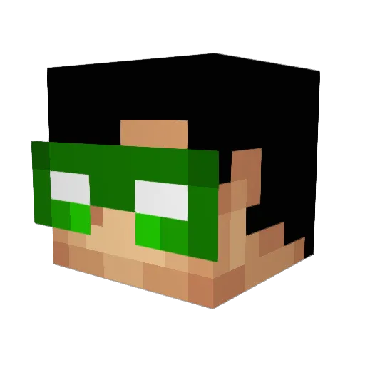 onijester Minecraft avatar head, 3D render