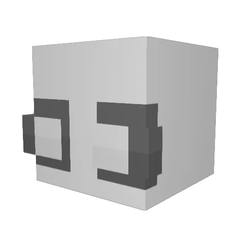 onikuQwQ Minecraft avatar head, 3D render