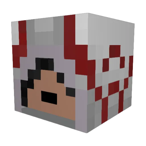 onin1911 Minecraft avatar head, 3D render