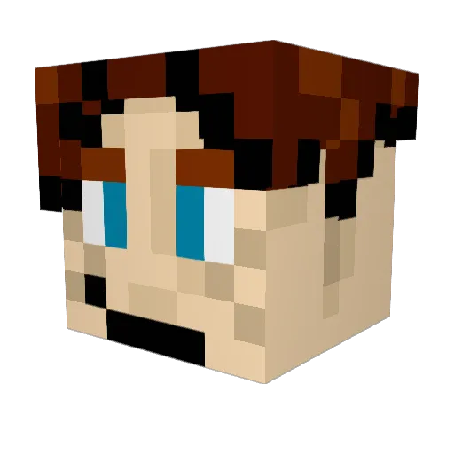 onionIthink Minecraft avatar head, 3D render