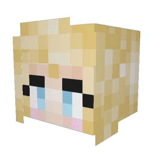 onionfarm Minecraft avatar head, 3D render