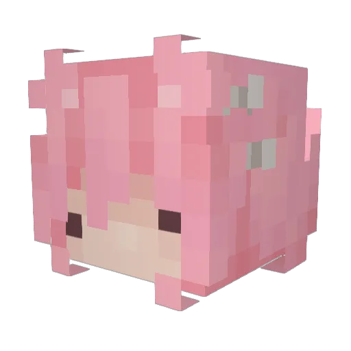 oniser Minecraft avatar head, 3D render