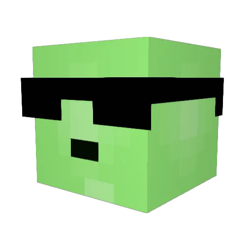 oniso Minecraft avatar head, 3D render
