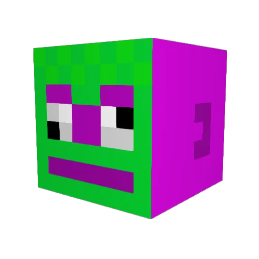onitoro Minecraft avatar head, 3D render