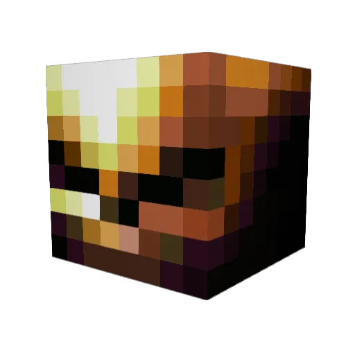 oniv Minecraft avatar head, 3D render