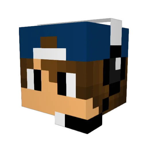 onivanchik Minecraft avatar head, 3D render