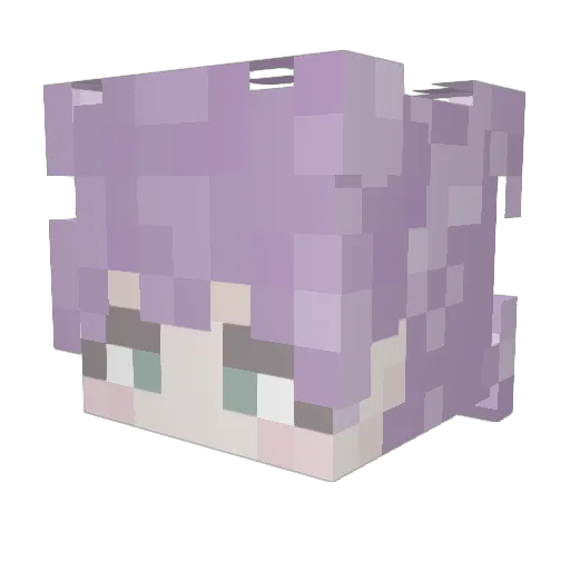 onizukii Minecraft avatar head, 3D render