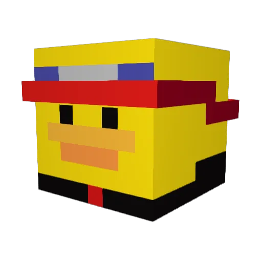 onk55 Minecraft avatar head, 3D render