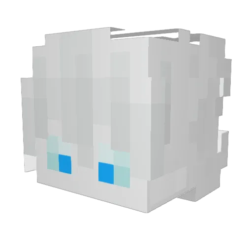 onlyFerdi Minecraft avatar head, 3D render