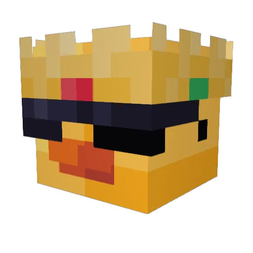 onlyGaw Minecraft avatar head, 3D render