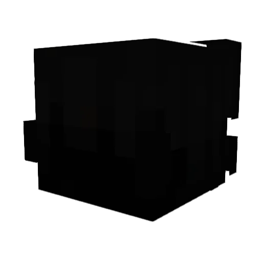 onlygash Minecraft avatar head, 3D render