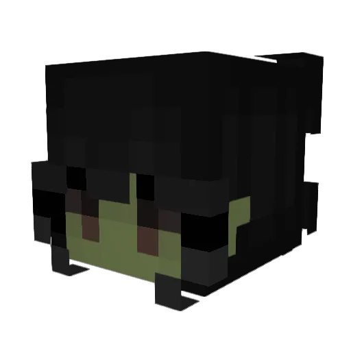 onlygoogle Minecraft avatar head, 3D render