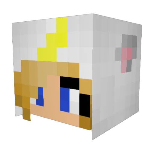 onlyisi Minecraft avatar head, 3D render