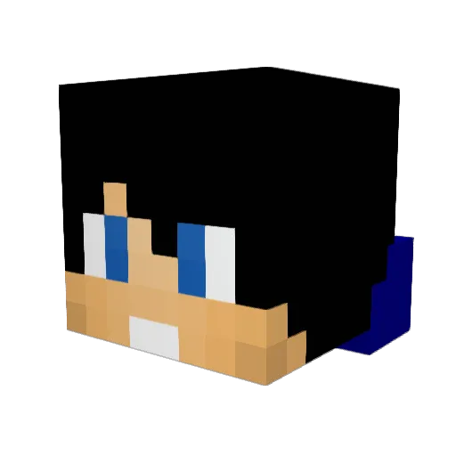 onlyjazz Minecraft avatar head, 3D render