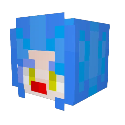 onlylumi Minecraft avatar head, 3D render