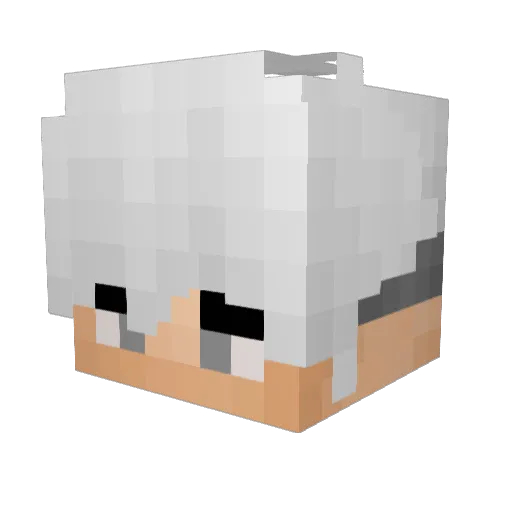 onlymiIfs Minecraft avatar head, 3D render