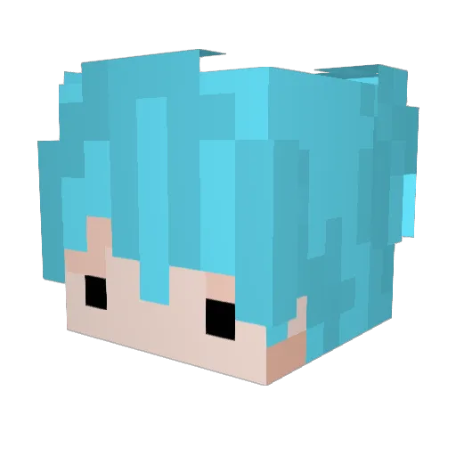 onlymuld Minecraft avatar head, 3D render